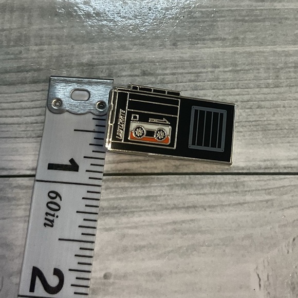 Lootpins Black Retro Cassette Player Pin - Picture 3 of 6